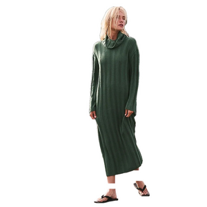 Free people Beach Wanda sweater dress Sz XL green caw neck